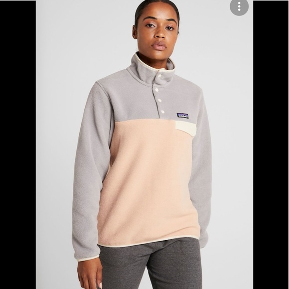 PATAGONIA Lightweight Synchilla Snap-T RE-TOOL Pullover Fleece Color Block M - Picture 3 of 13